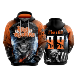 3373 UNISEX FLEECE HOODY HIGH-ROLLERS-2B
