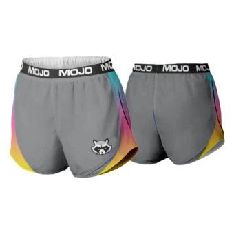 3619 CL WOMENS TRACK SHORTS TRASH-PANDAS-POP-SLO