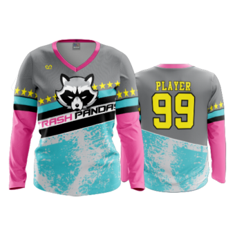 3619 FD Womens V-Neck Longsleeve TRASH-PANDAS-POP-SLO
