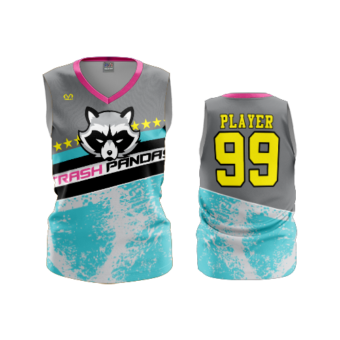 3619 FD Womens V-Neck Sleeveless TRASH-PANDAS-POP-SLO