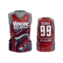 3623 WOMENS V NECK SLEEVELESS VIPERS-RETRO-TRANS-SPONSOR