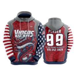 3623 UNISEX FLEECE HOODY VIPERS-RETRO-TRANS-SPONSOR