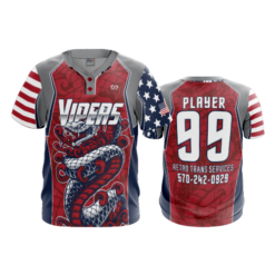 3623 MENS 2 BUTTON SCOOP NECK VIPERS-RETRO-TRANS-SPONSOR