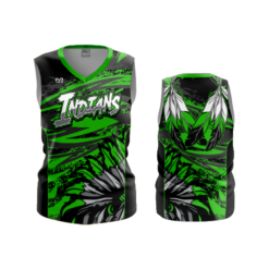 3635 WOMENS V NECK SLEEVELESS WESTERN-INDIANS-WRESTLING