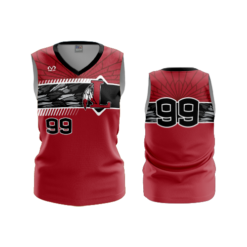 3633 WOMENS V NECK SLEEVELESS LONDON-RED-RAIDERS-1