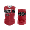 3633 WOMENS FULL BUTTON DOWN SLEEVELESS LONDON-RED-RAIDERS-1