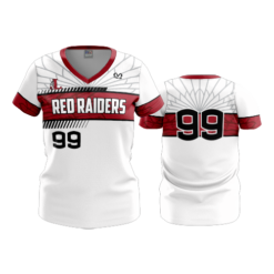 3633 WOMENS V NECK LONDON-RED-RAIDERS-2