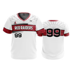 3633 MENS SPORT V NECK LONDON-RED-RAIDERS-2
