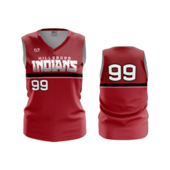 3643 WOMENS V NECK SLEEVELESS HILLSBORO-INDIANS-2023-1