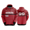 3643 UNISEX FLEECE HOODY HILLSBORO-INDIANS-2023-1