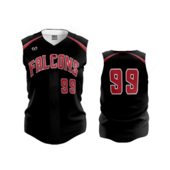 3648 WOMENS FULL BUTTON DOWN SLEEVELESS FAIRFIELD-FALCONS-1