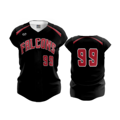 3648 WOMENS FULL BUTTON CAP SLEEVE FAIRFIELD-FALCONS-1