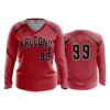3648 WOMENS V NECK LONGSLEEVE FAIRFIELD-FALCONS-2