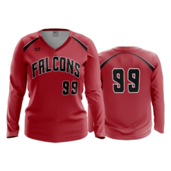 3648 WOMENS V NECK LONGSLEEVE FAIRFIELD-FALCONS-2
