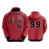 3648 UNISEX FLEECE HOODY FAIRFIELD-FALCONS-2