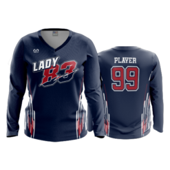 3659 WOMENS V NECK LONGSLEEVE LADY-83-1