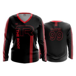 3223 WOMENS V NECK LONGSLEEVE THE-ROOT-BASKETBALL-2023