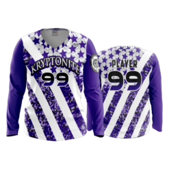 3654 WOMENS V NECK LONGSLEEVE KRYPTONITE-2