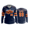 2909 WOMENS V NECK LONGSLEEVE LASERS-ORANGE-2023-1
