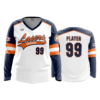 2909 WOMENS V NECK LONGSLEEVE LASERS-ORANGE-2023-2