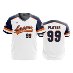 2909 MENS SPORT V NECK LASERS-ORANGE-2023-2