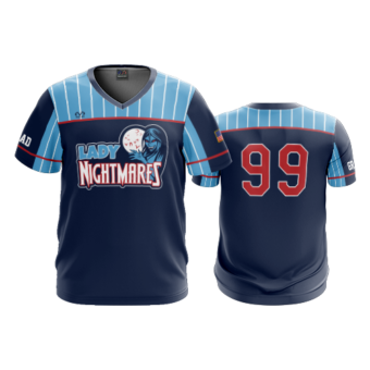 3662 MENS SPORT V NECK LADY-NIGHTMARES-PIN-1