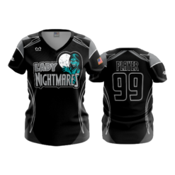 3662 WOMENS V NECK LADY-NIGHTMARES-1