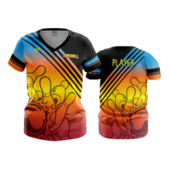 1689 WOMENS V NECK FIREBALL-2023