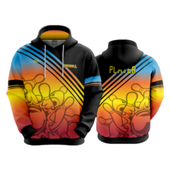 1689 UNISEX FLEECE HOODY FIREBALL-2023