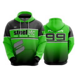 2878 UNISEX FLEECE HOODY STEEL-ETC-1