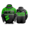 2878 UNISEX FLEECE HOODY STEEL-ETC-2