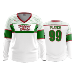 1256 WOMENS V NECK LONGSLEEVE DROPPIN-BOMBS-2