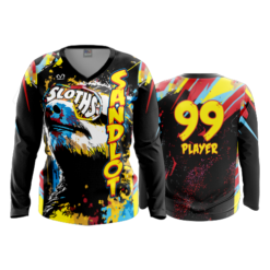 3631 WOMENS V NECK LONGSLEEVE SANDLOT-SLOTHS-1A