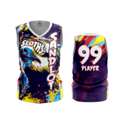 3631 WOMENS V NECK SLEEVELESS SANDLOT-SLOTHS-1B