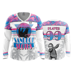 3631 WOMENS V NECK LONGSLEEVE SANDLOT-SLOTHS-2B