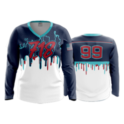 3642 WOMENS V NECK LONGSLEEVE 718-2