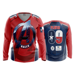 3153 WOMENS V NECK LONGSLEEVE AWESOME-BALLS-2