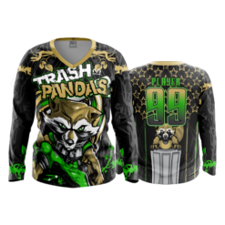 3631 WOMENS V NECK LONGSLEEVE TRASH-PANDAS-1