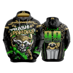 3631 UNISEX FLEECE HOODY TRASH-PANDAS-1