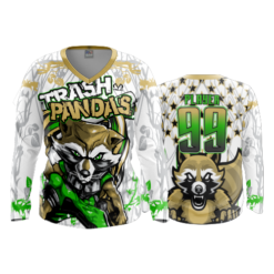 3631 WOMENS V NECK LONGSLEEVE TRASH-PANDAS-2