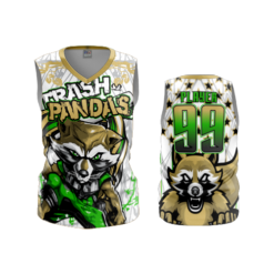3631 WOMENS V NECK SLEEVELESS TRASH-PANDAS-2