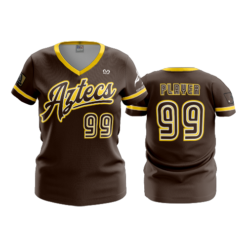 3640 WOMENS V NECK AZTECS-1
