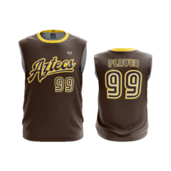 3640 MENS SPORT CREW NECK SLEEVELESS AZTECS-1