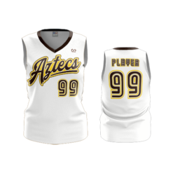 3640 WOMENS V NECK SLEEVELESS AZTECS-2