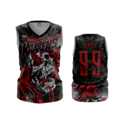 3641 WOMENS V NECK SLEEVELESS KRAKENS-1