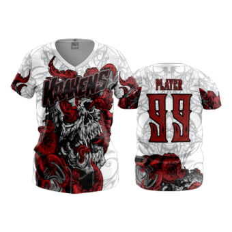3641 WOMENS V NECK KRAKENS-2