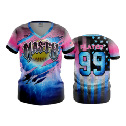 3440 WOMENS V NECK NASTY-1A