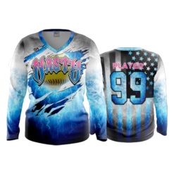 3440 WOMENS V NECK LONGSLEEVE NASTY-1B