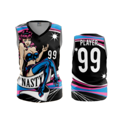 3440 WOMENS V NECK SLEEVELESS NASTY-2A