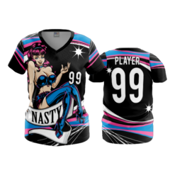 3440 WOMENS V NECK NASTY-2A